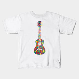 Ukulele Colorful Texture Kids T-Shirt